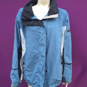 COLUMBIA women's   4-in-1 interchange blue color jacket size--L